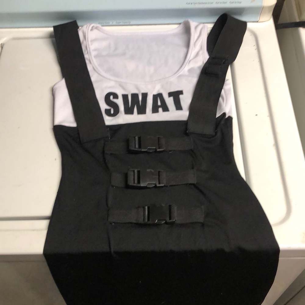 Swat team sultry dress by: LEG AVE.